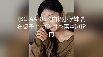 (BC-AA-057)白裙小学妹趴在桌子上点单..性感蕾丝边粉内